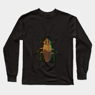 Chromatic German Cockroach (Blattella germanica) Long Sleeve T-Shirt